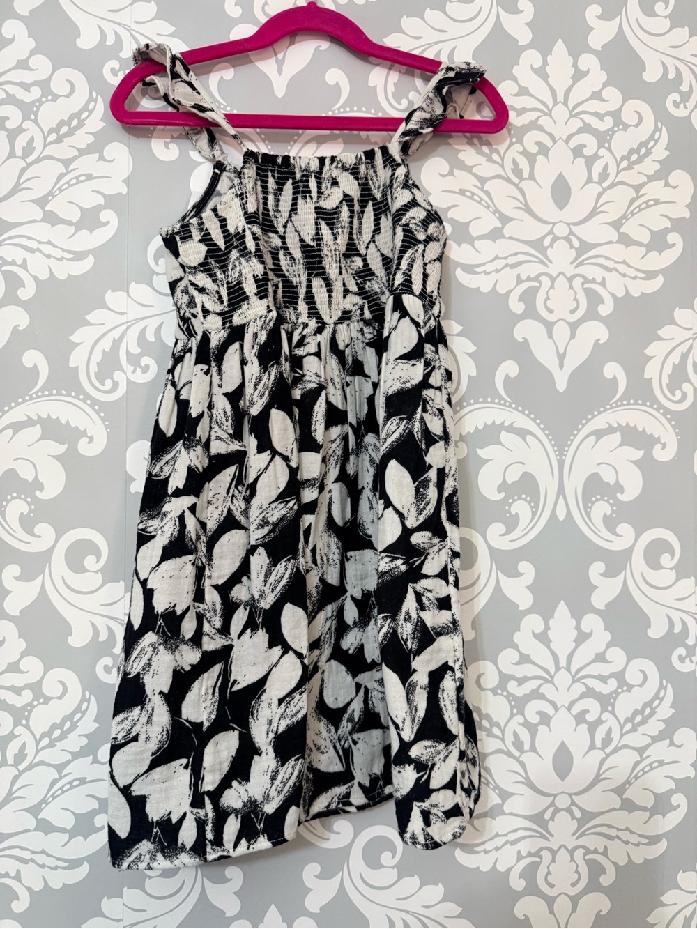 • George X Asda Black & White Leaf Print Sundress